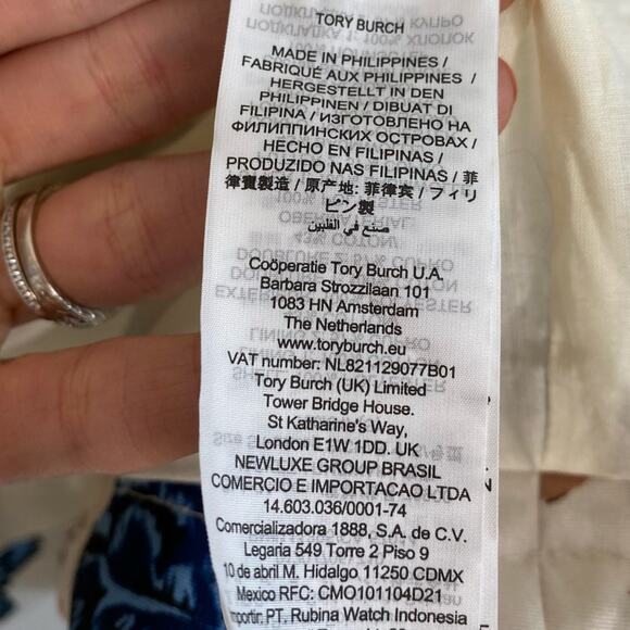 TORY BURCH Floral Print Hooded Wind Resistant Jacket - Picture 12 of 12